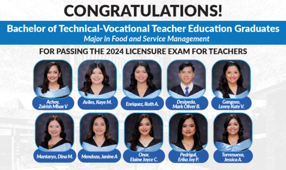 BTVTED Graduates Passed the 2024 LET Exams